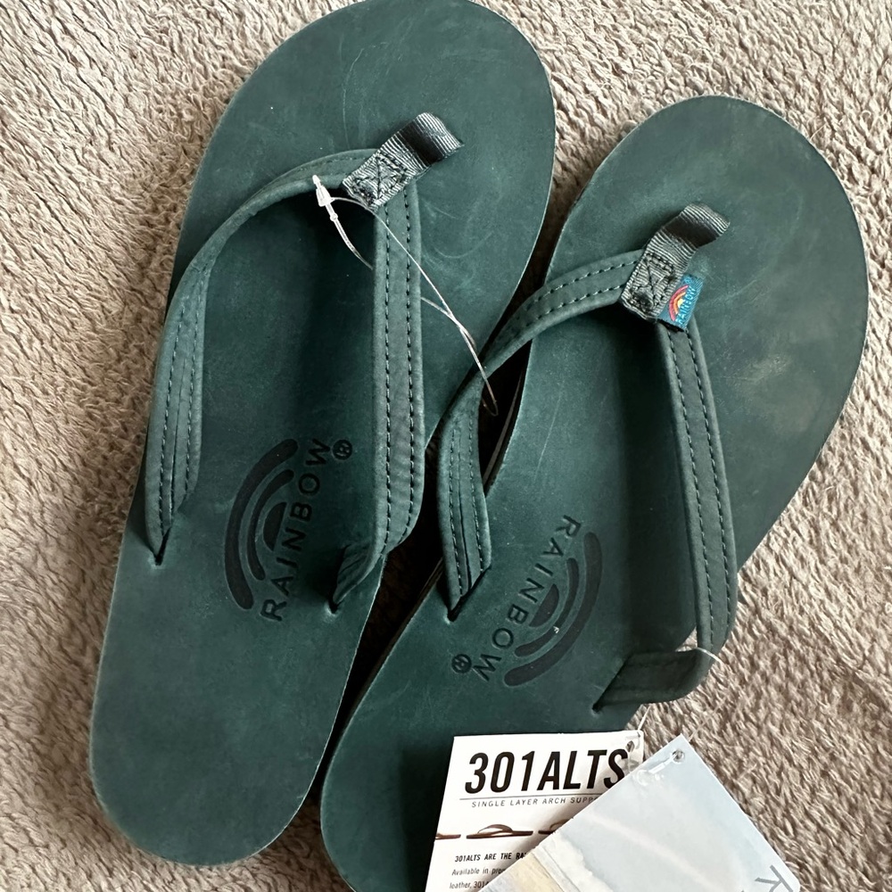 Rainbow Flip Flops